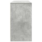 vidaXL Bureau gris béton 120x42x76 cm bois d'ingénierie
