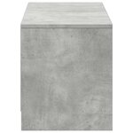 vidaXL Meuble TV Béton Bois d'ingénierie