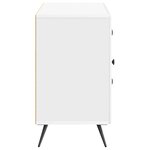 vidaXL Buffet Blanc brillant 89 x 34 5 x 60 cm Bois d'ingénierie