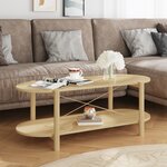 vidaXL Table basse 110x48x40 cm Bois d'ingénierie