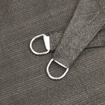 vidaXL Voile d'ombrage 160 g/m² Anthracite 4x4x4 m PEHD