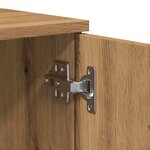 vidaXL Meuble TV chêne artisanal 140x35x40 cm bois d'ingénierie