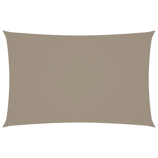 vidaXL Voile de parasol tissu oxford rectangulaire 2 5x5 m taupe