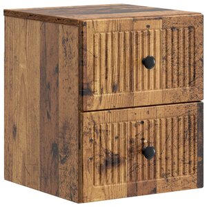 vidaXL Cabinet de chevet mural Bois ancien 33 x 34 5 x 40 cm