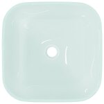 vidaXL Lavabo Verre 42x42x14 cm Dépoli