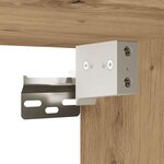 vidaXL Armoire murale de bain chêne artisanal bois d'ingénierie