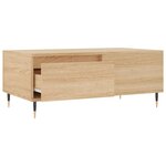 vidaXL Table basse Chêne sonoma 90x50x36 5 cm Bois d'ingénierie
