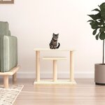 vidaXL Arbres à chat avec plates-formes crème 62 5 cm