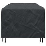 vidaXL Housse pour mobilier d'extérieur Noir 220 x 110 x 70 cm 210D
