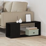 Meuble TV vidaXL Blanc 80x24x32 cm en bois aggloméré