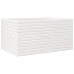 vidaXL Jardinière blanc 90x60x45 5 cm bois de pin massif