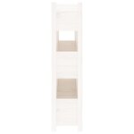 vidaXL Jardinière Blanc 112x25x104 5 cm Bois massif de pin