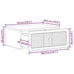 vidaXL Cabinet de chevet avec tiroir Bois ancien 49 x 34 5 x 20 cm
