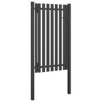 vidaXL Portail de clôture de jardin Acier 1x2 25 m Anthracite