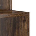 vidaXL Bureau d'ordinateur en chêne fumé Chêne fumé Bois d'ingénierie