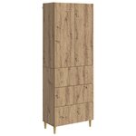 vidaXL Ensemble de Meubles 2 Pièces Chêne artisanal 66 x 34 5 x 90 cm