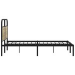 vidaXL Cadre de lit sans matelas 140x200 cm chêne sonoma