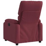 vidaXL Fauteuil inclinable électrique Rouge bordeaux Tissu