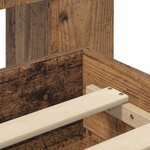 vidaXL Cadre de lit avec rangement Bois ancien 100 x 200 cm