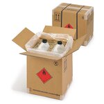 Caisse carton double cannelure homologuée onu 20x20x30 cm (lot de 5)