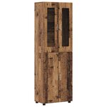 vidaXL Haut Armoire avec étagère FLORIN Bois ancien 60 x 35 x 182 cm