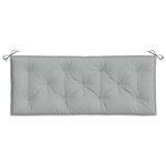 vidaXL Coussins de banc de jardin lot de 2 gris clair mélangé tissu