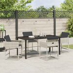 vidaXL Ensemble de salle à manger pour jardin 5 Pièces Gris clair