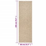 vidaXL Tapis ZIZUR 80x200 cm aspect de jute intérieur et extérieur