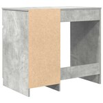 vidaXL Bureau gris béton 86x49x76 cm bois d'ingénierie