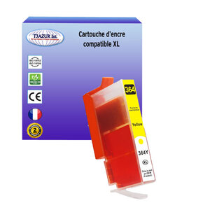 Cartouche compatible avec HP PhotoSmart C5388, C5390, C5393, C6300, C6324,C6340, C6350, C6375, C6380, C6383 remplace HP 364XL ( CB325EE ) - Jaune