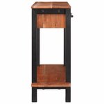 vidaXL Table console Marron 110 x 30 x 75 cm Bois d'acacia massif