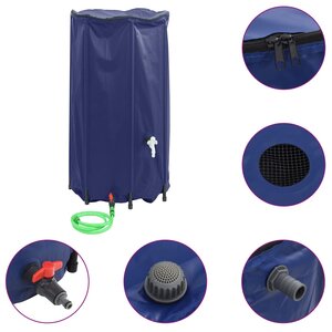 vidaXL Réservoir d'eau avec robinet pliable 380 L PVC