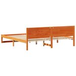 vidaXL Cadre de lit Marron 180 x 200 cm Bois de pin massif