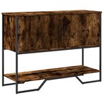vidaXL Table console chêne fumé 100x35x74 5 cm bois d'ingénierie