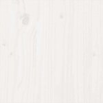 vidaXL Cadre de lit sans matelas blanc bois massif 120x200 cm