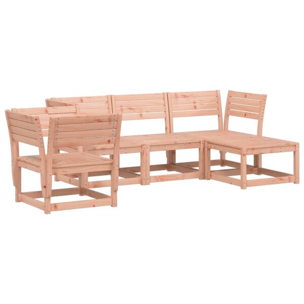 vidaXL Salon de jardin 5 Pièces bois massif douglas
