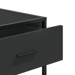 vidaXL Table console noir 90x35x80 cm bois d'ingénierie