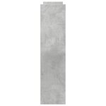 vidaXL Chariot de rangement étroit 4 niveaux gris béton