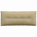 vidaXL Coussin de Dos Vert gris 120 x 50 cm Tissu en velours côtelé