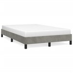 vidaXL Cadre de lit sans matelas gris clair 120x190 cm velours