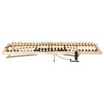 vidaXL Sommier à lattes Marron 90 x 190 cm Bois de hêtre massif