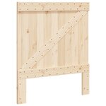 vidaXL Cadre de lit sans matelas avec tête de lit 90x200 cm
