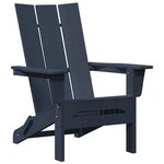 vidaXL Mobilier de jardin lounge 3 Pièces Bleu marine 38 x 38 x 46 cm