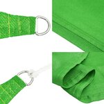 vidaXL Voile d'ombrage 160 g/m² Vert clair 6x7 m PEHD