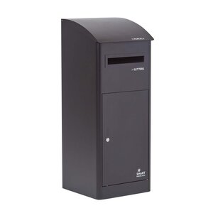 Boîte à colis Extra-Large Noir 1 porte Couvercle incliné Acier galvanisé SMART PARCEL BOX™