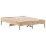 vidaXL Cadre de lit sans matelas 140x190 cm bois de pin massif