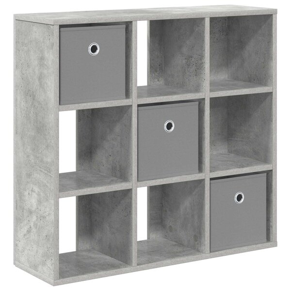 vidaXL Buffet Gris béton 73 5 x 24 x 69 5 cm