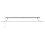 vidaXL Auvent Rayé Vert et blanc 3 x 2 5 m Polyester et métal