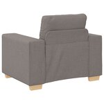 vidaXL Ensemble de Canapés avec coussin 3 Pièces Taupe tissu