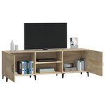 vidaXL Meuble TV chêne sonoma 150x30x50 cm bois d'ingénierie